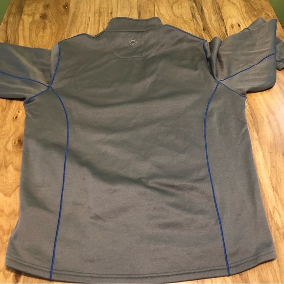 Peter Millar Crown Sport Golf Sweater Mens Size Medium Grey 1/4 Zip Long Sleeve - Picture 5 of 8